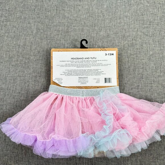 NEW! Baby Essentials Headband & Tutu Bunny Pink Purple Blue‎ Yellow  3-12 months - Picture 6 of 9
